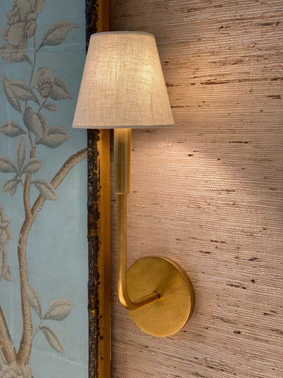 Rolled edge linen sconce/chandelier shade