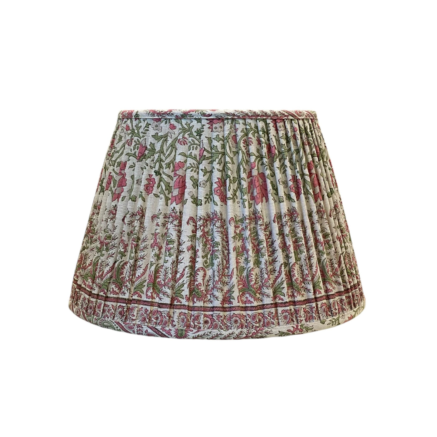 Ian Sanderson Thrift Pink Mallow Border Lampshade