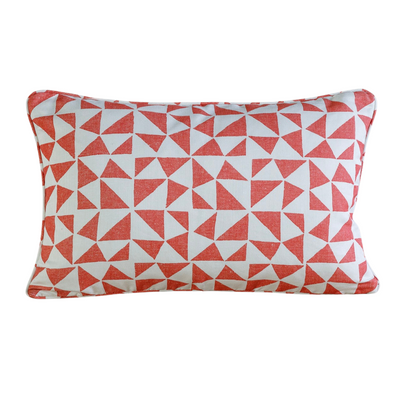 Fermoie Cushion in Bright Red Circus