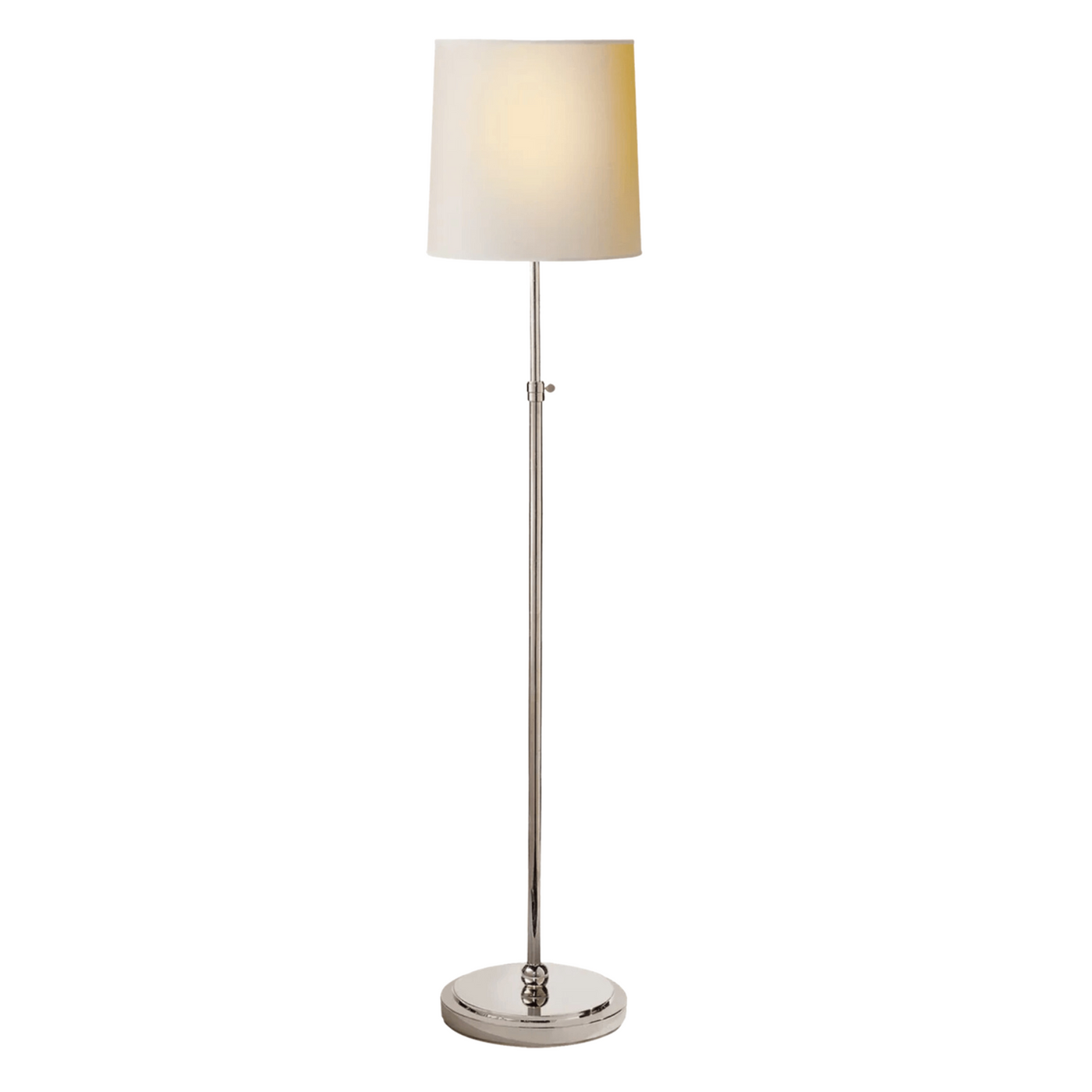 Bryant Floor Lamp - Polished Nickel