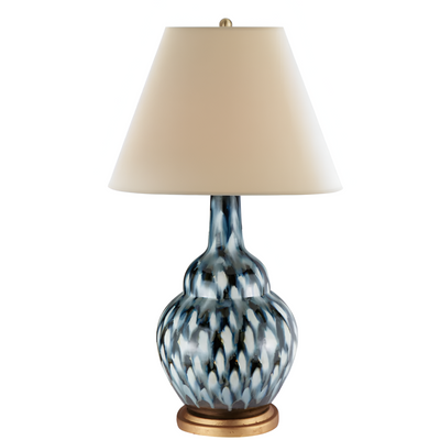 Bunny Williams blue pheasant lamp