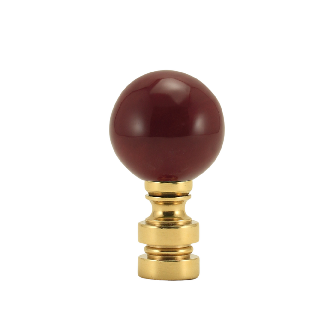 Burgundy Ceramic Finial