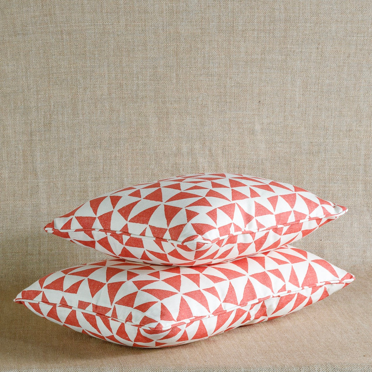 Fermoie Cushion in Bright Red Circus