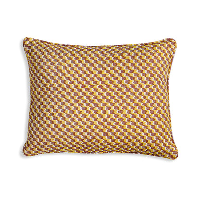 Fermoie pink and yellow pillow