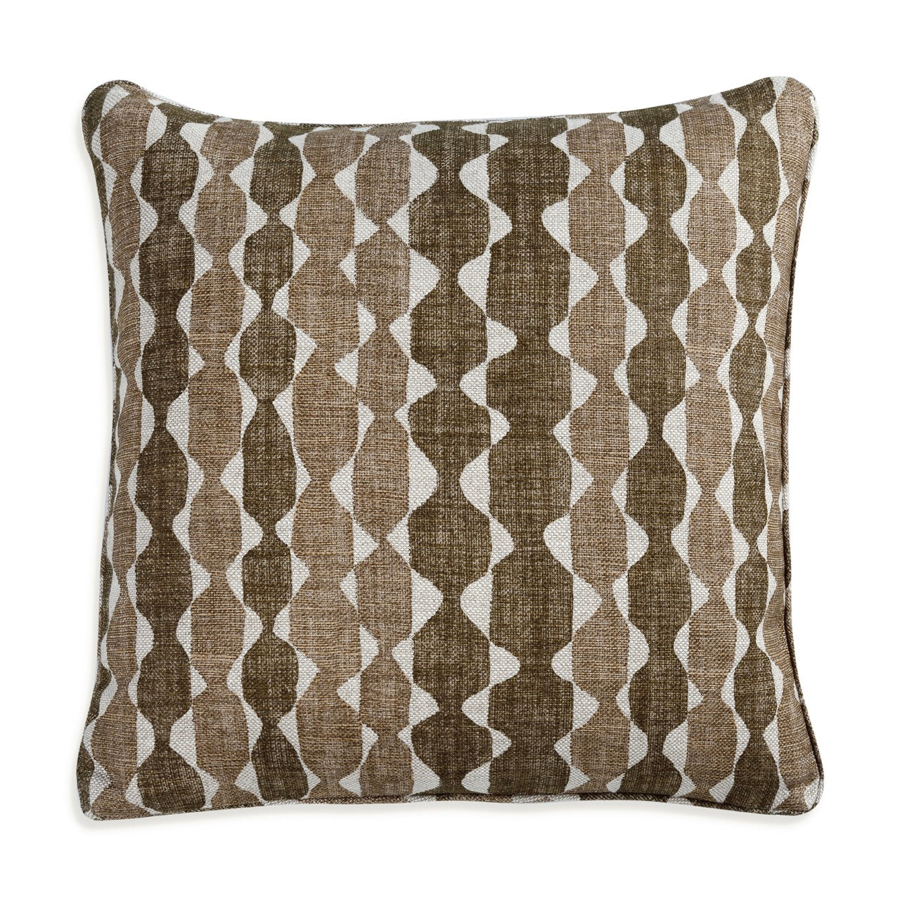 Fermoie Cushion in Neutral Brown in Whittle