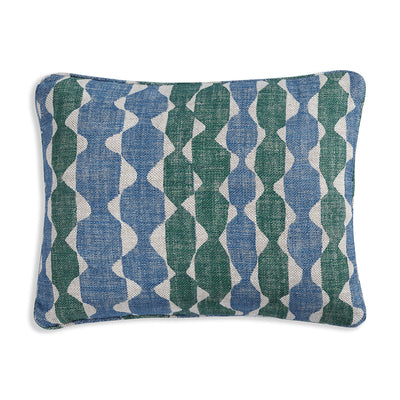 Fermoie Cushion in Blue & Green Whittle