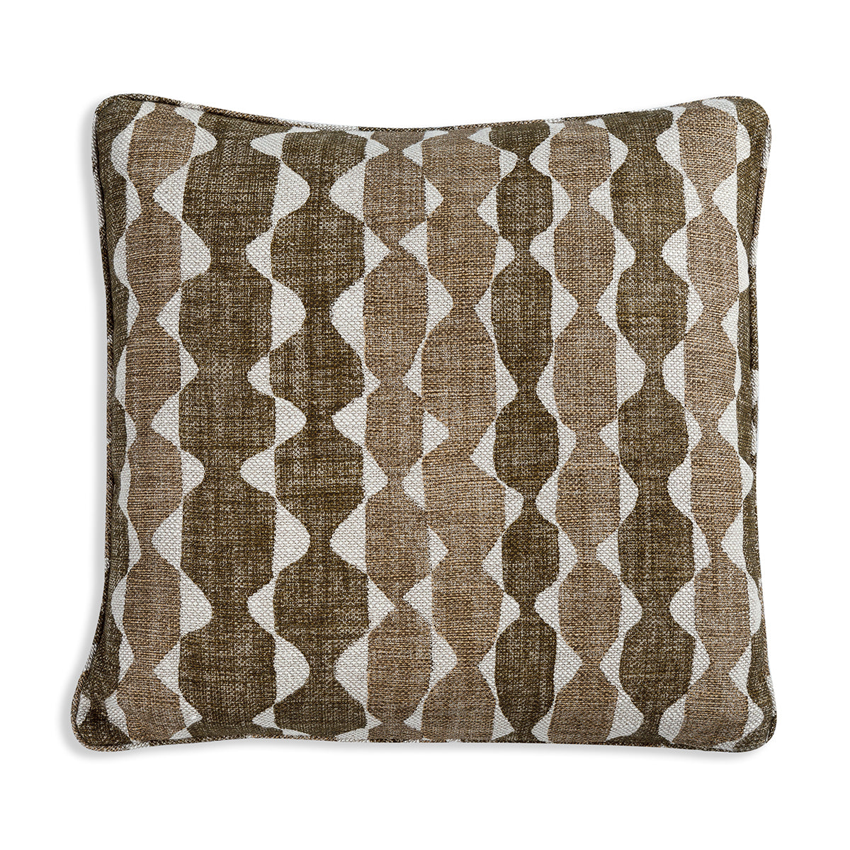 Fermoie Cushion in Neutral Brown in Whittle