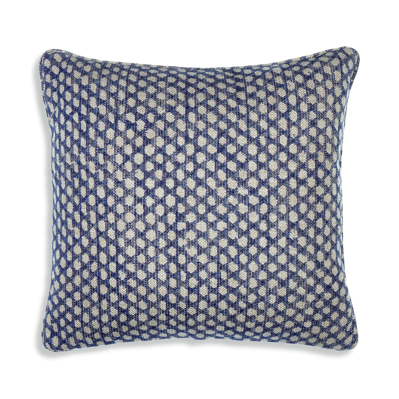 Fermoie Cushion in Blue Wicker