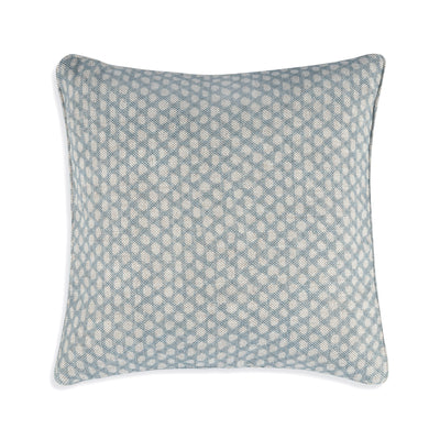 Fermoie Cushion in Light Blue Wicker