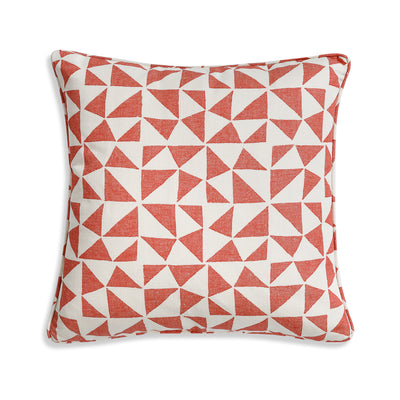 Fermoie Cushion in Bright Red Circus