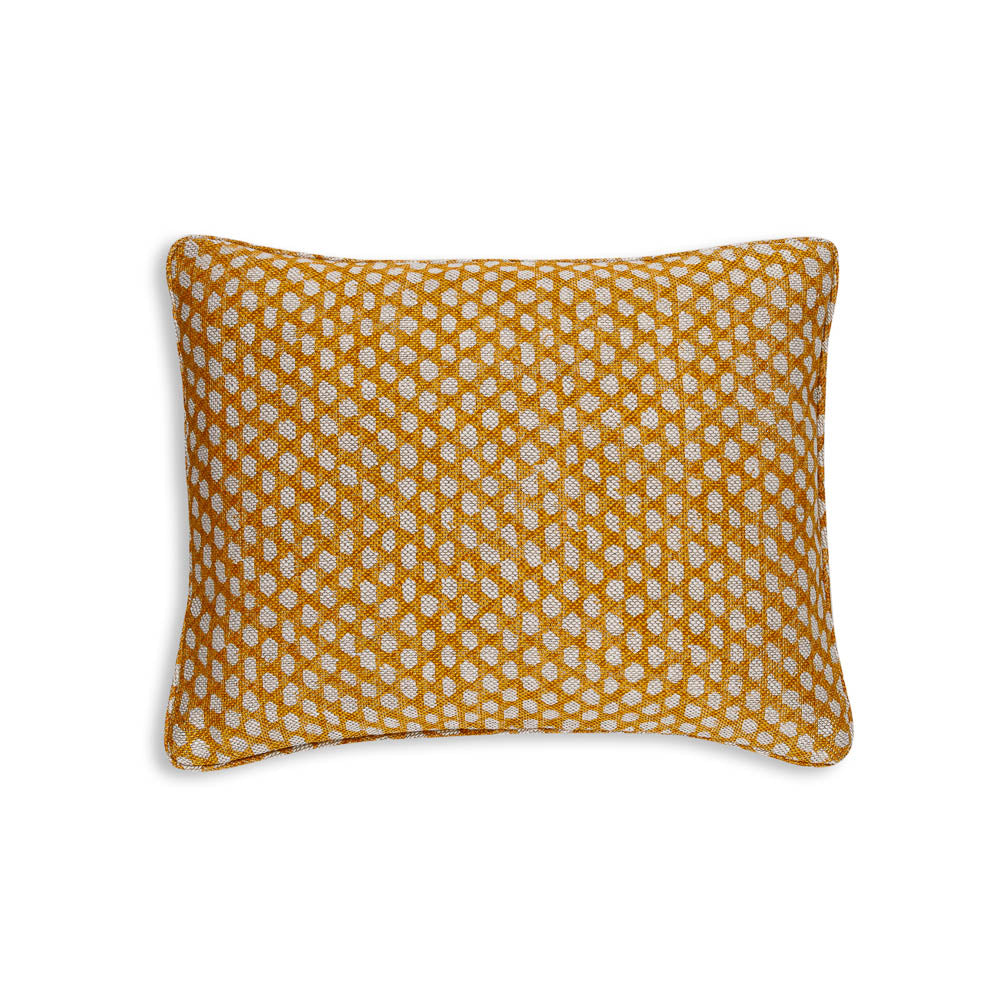 fermoie yellow wicker cushion