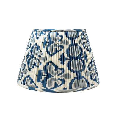 Cassie Blue & Ivory Ikat Lampshade