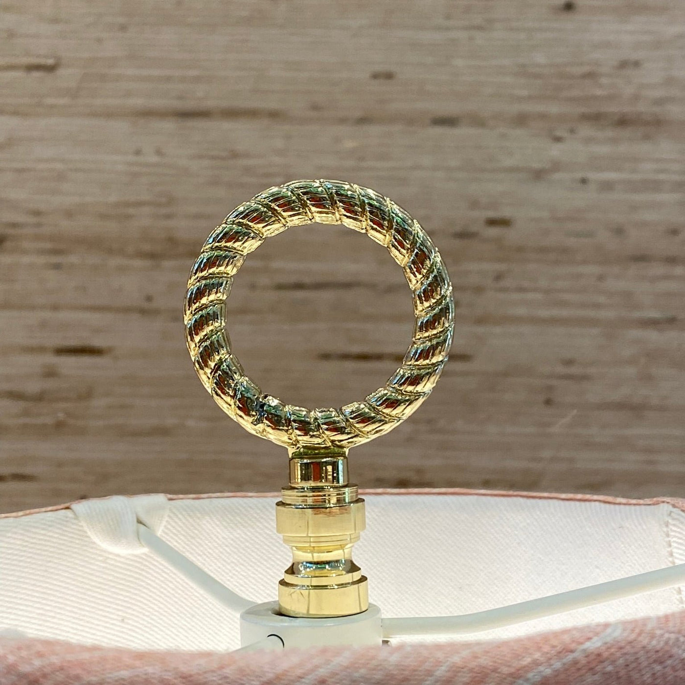 Polished Brass Ring Finial