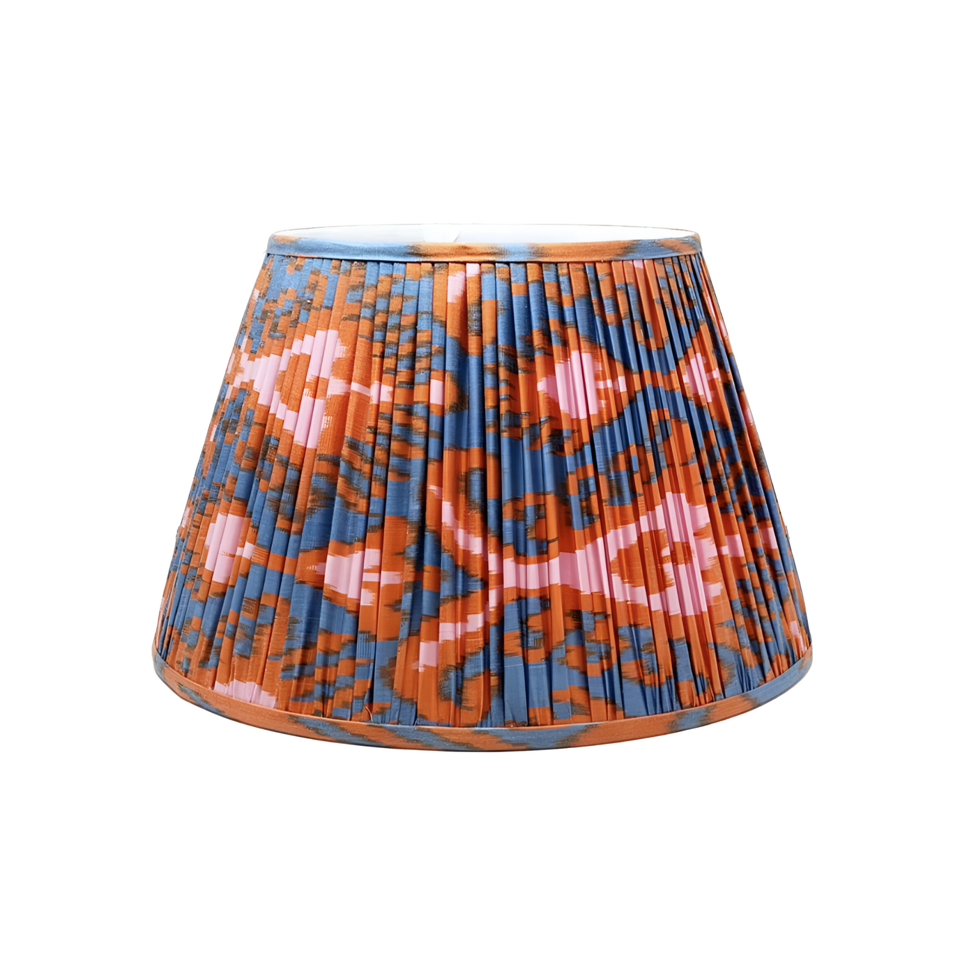 Davis Pink, Orange & Blue Ikat Lampshade