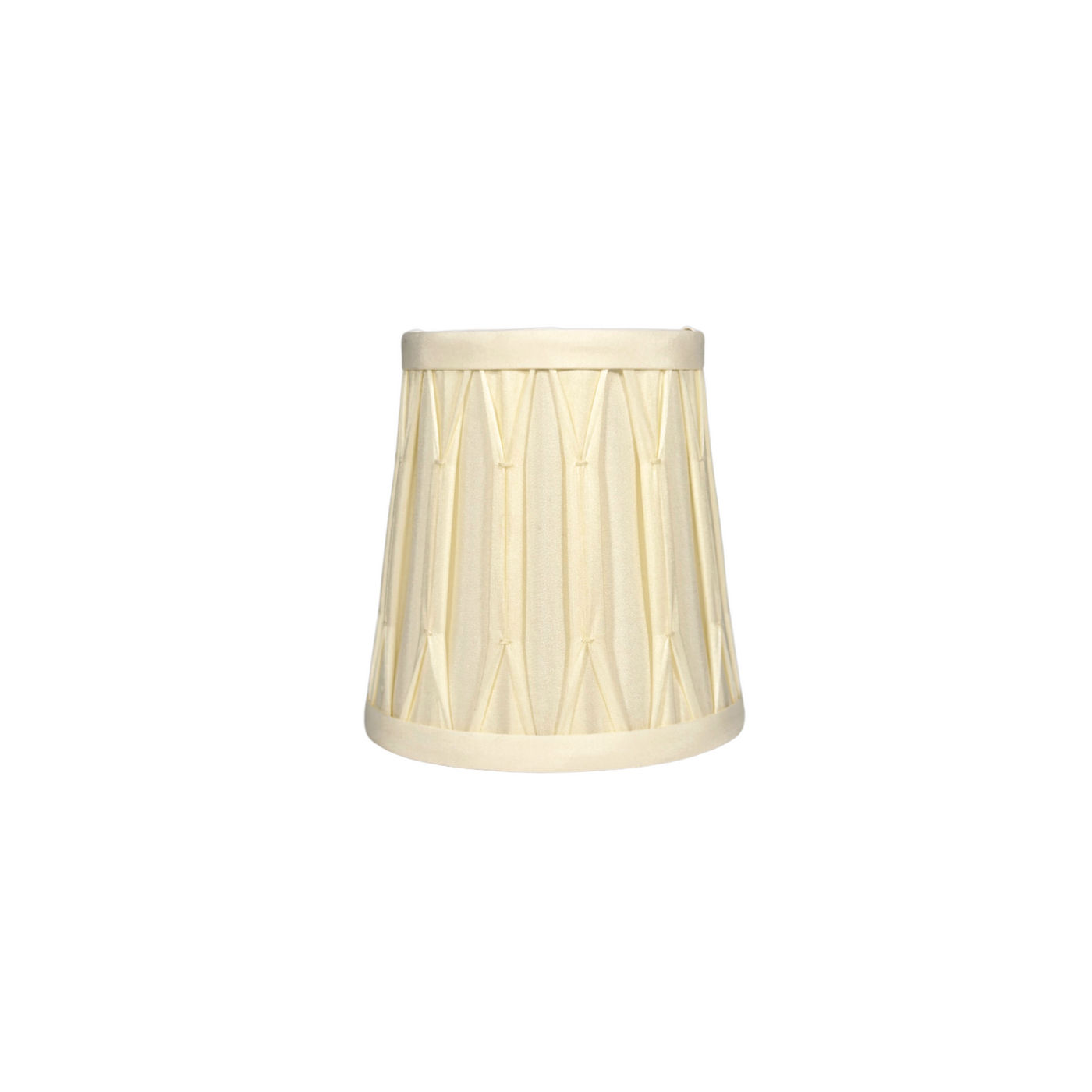 Full Smocked Silk Chandelier Shade - Egg