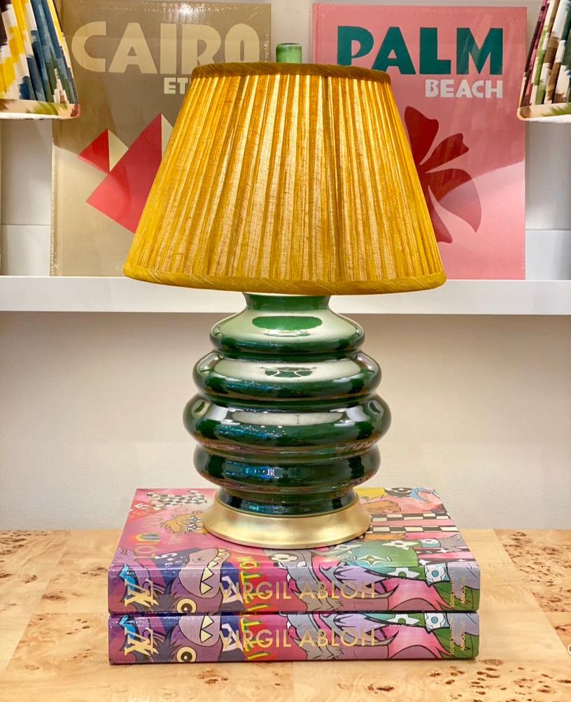 Hwang Bishop Thyme Fenwick lamp with Club Yellow lampshade