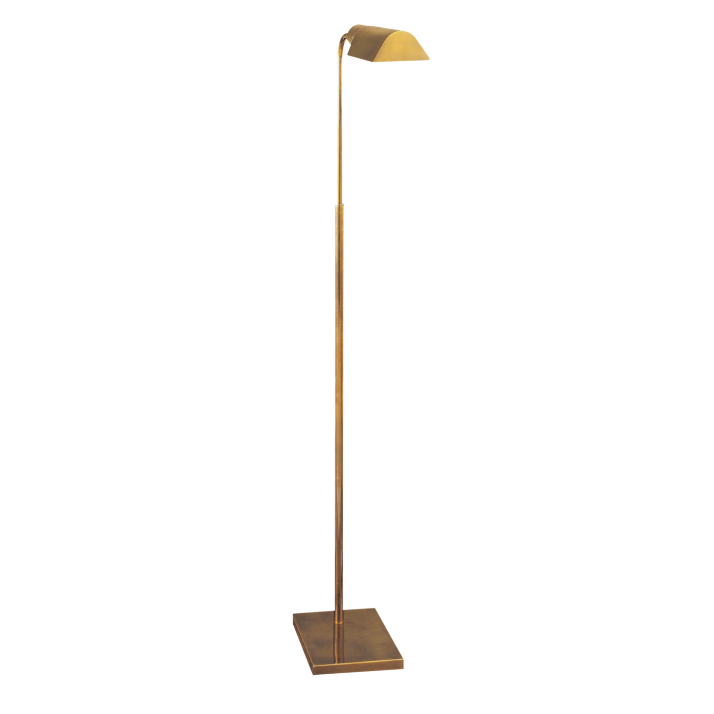 Studio Adjustable Floor Lamp - Hand-Rubbed Antique Brass