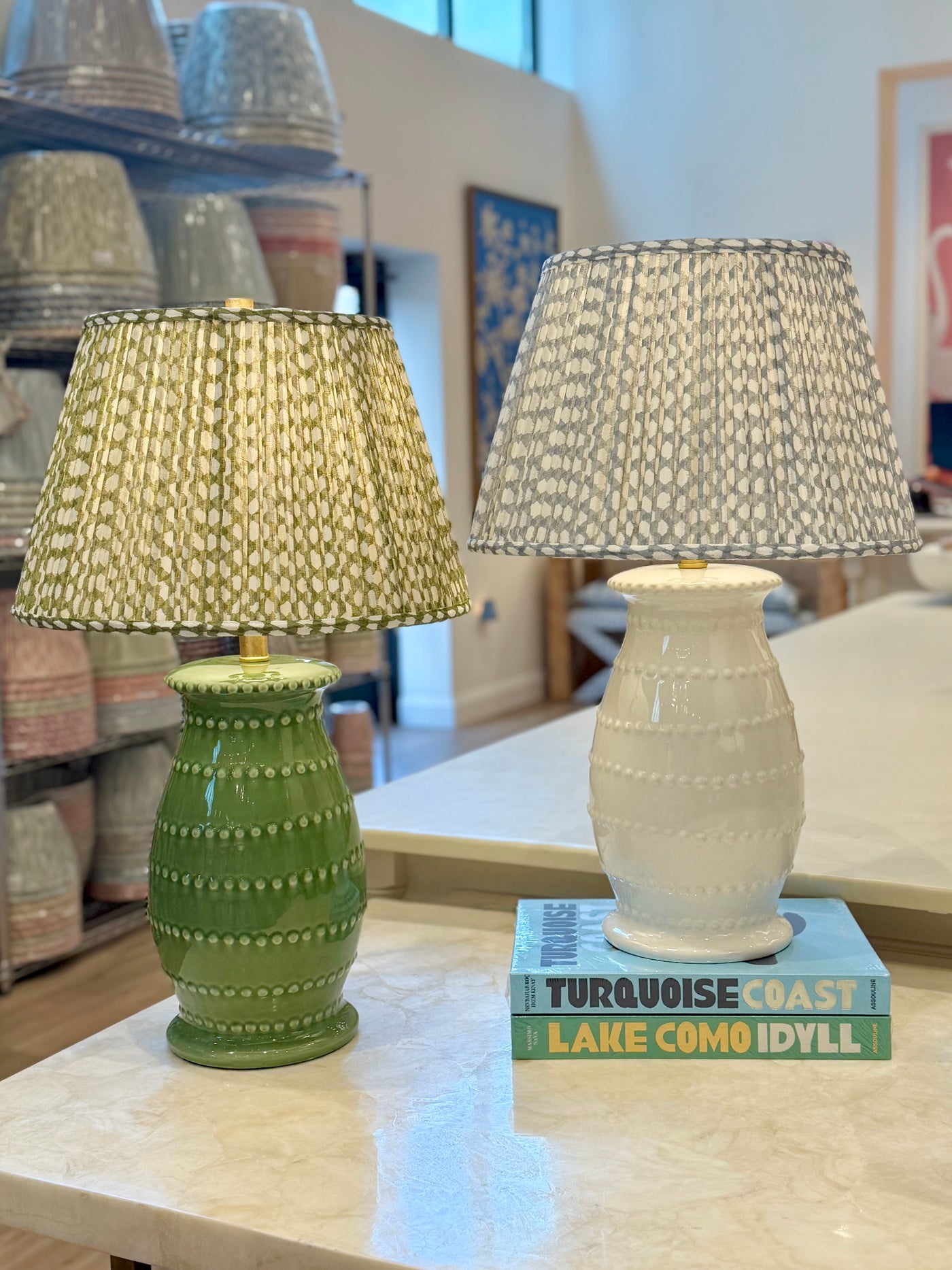 Caleb Green Ceramic Table Lamp