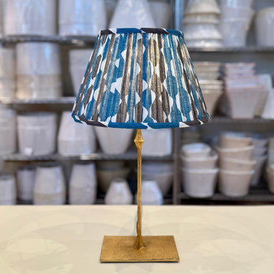 Fermoie Blue & Neutral Brown Whittle Lampshade