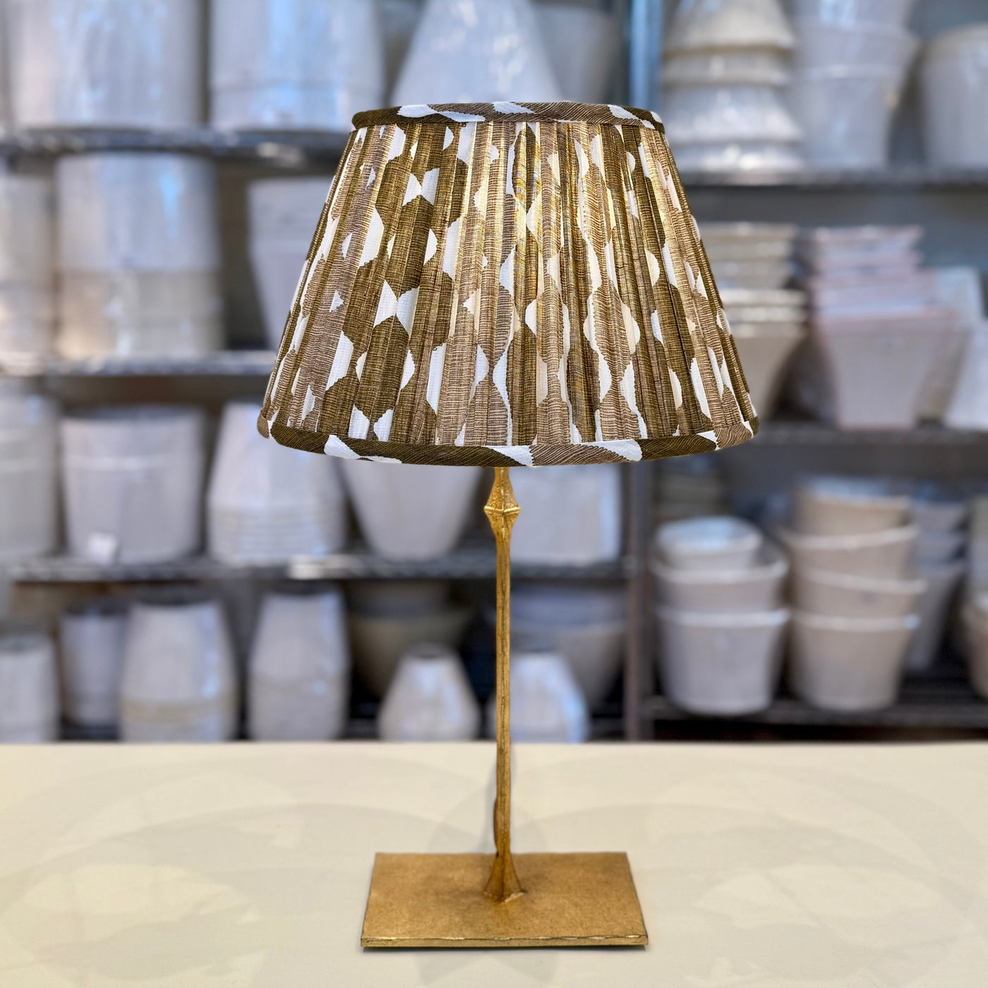 Fermoie Neutral Brown Whittle Lampshade