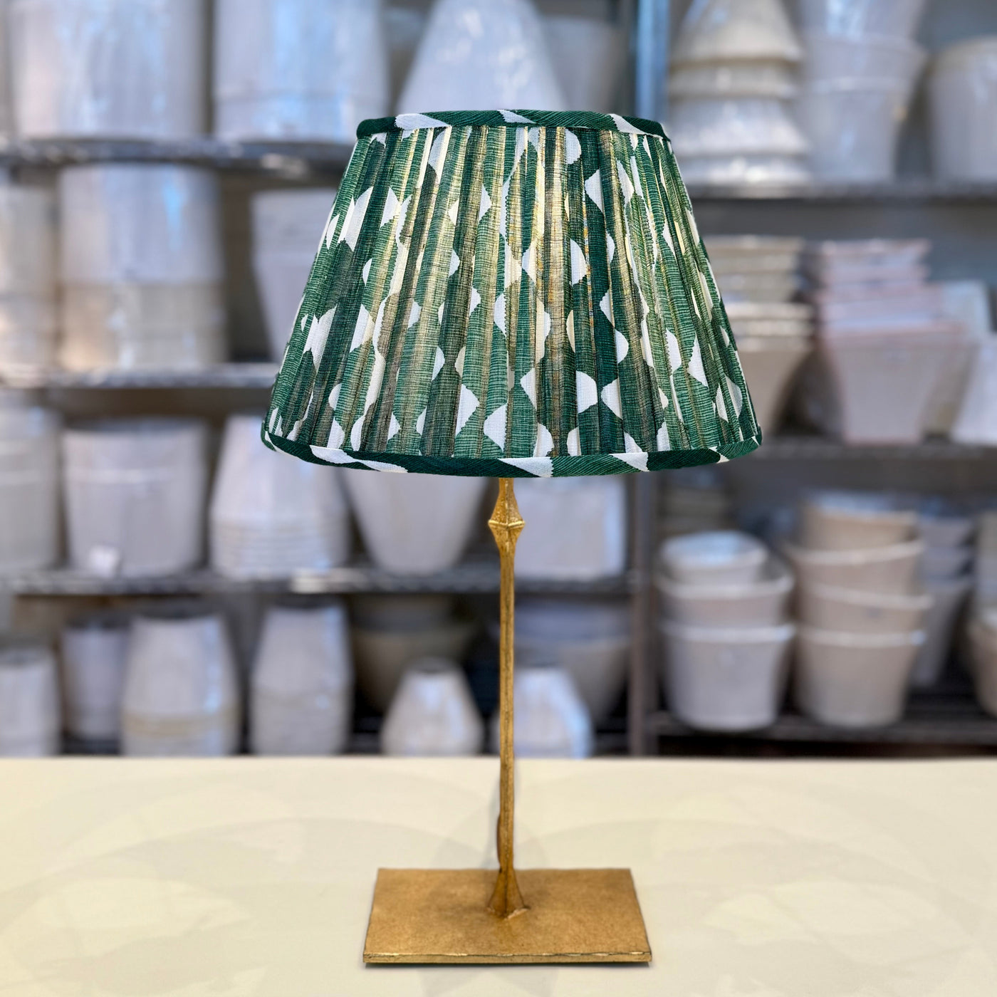 Fermoie Green Whittle Lampshade