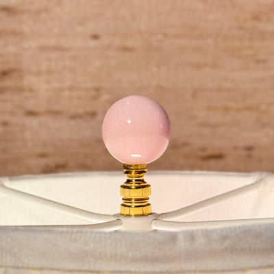 Pink Ceramic Finial