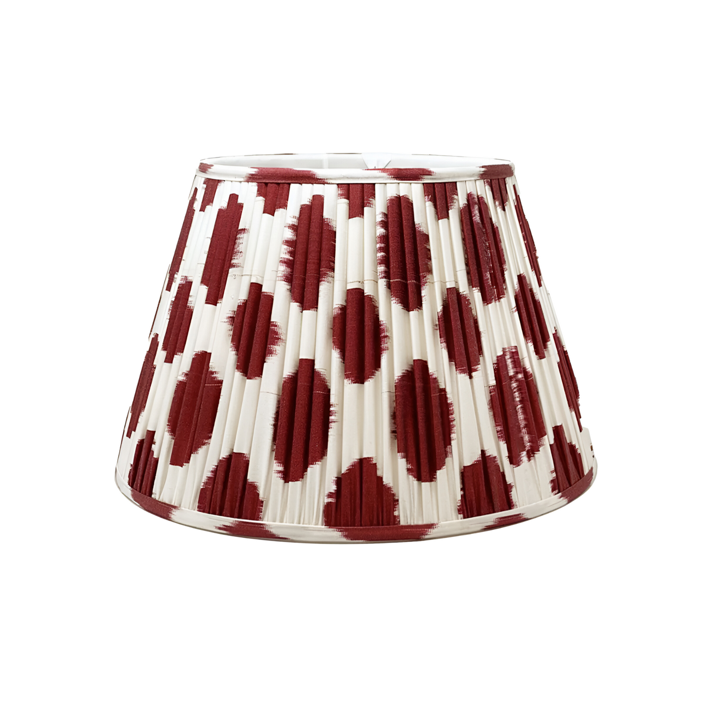 Jason Red & White Ikat Lampshade