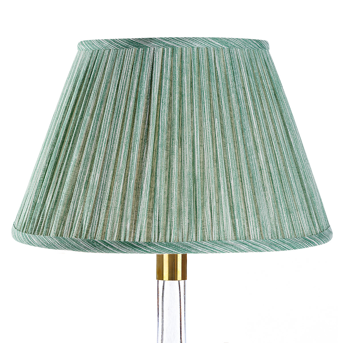 Fermoie green strie lampshade