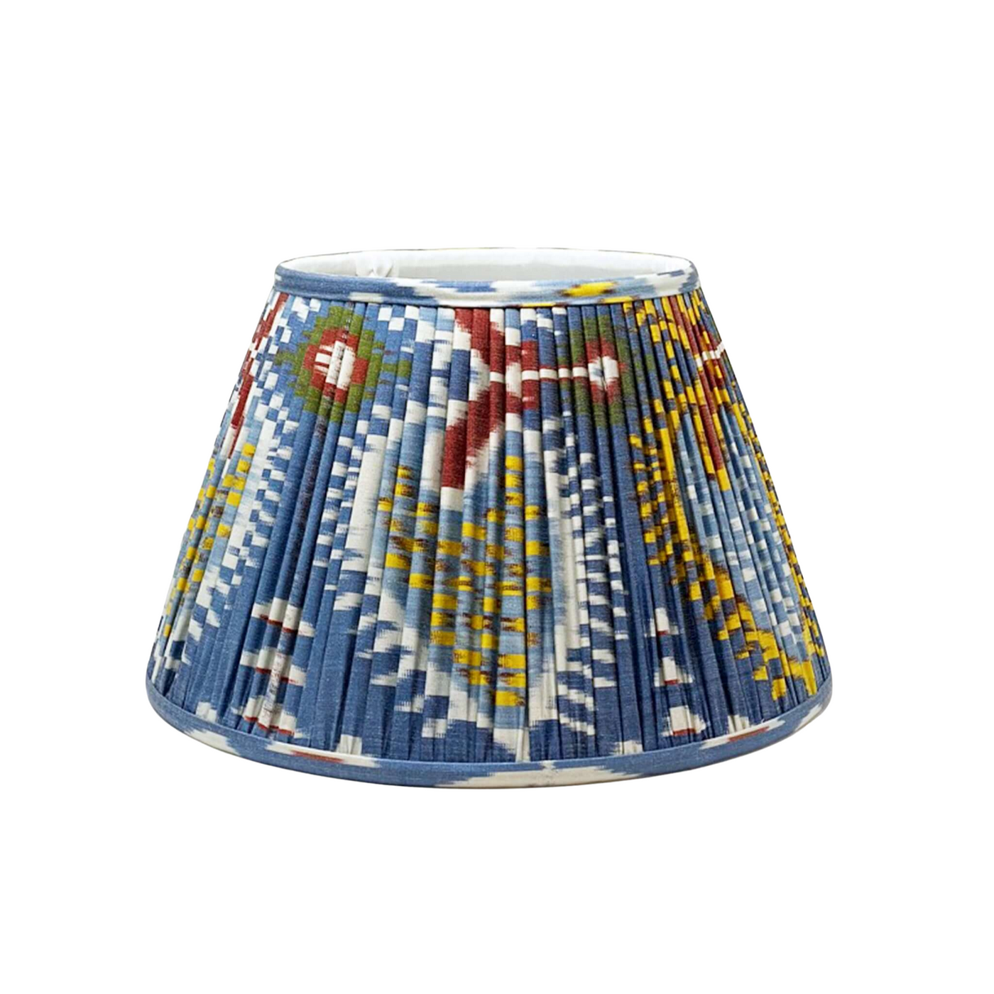 Lexi Blue, Red & Yellow Ikat Lampshade