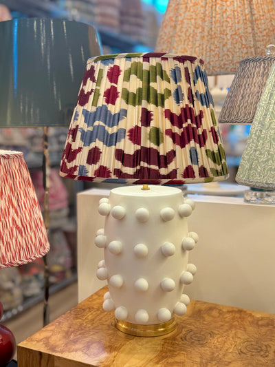 Linden Lamp with Ikat Lampshade