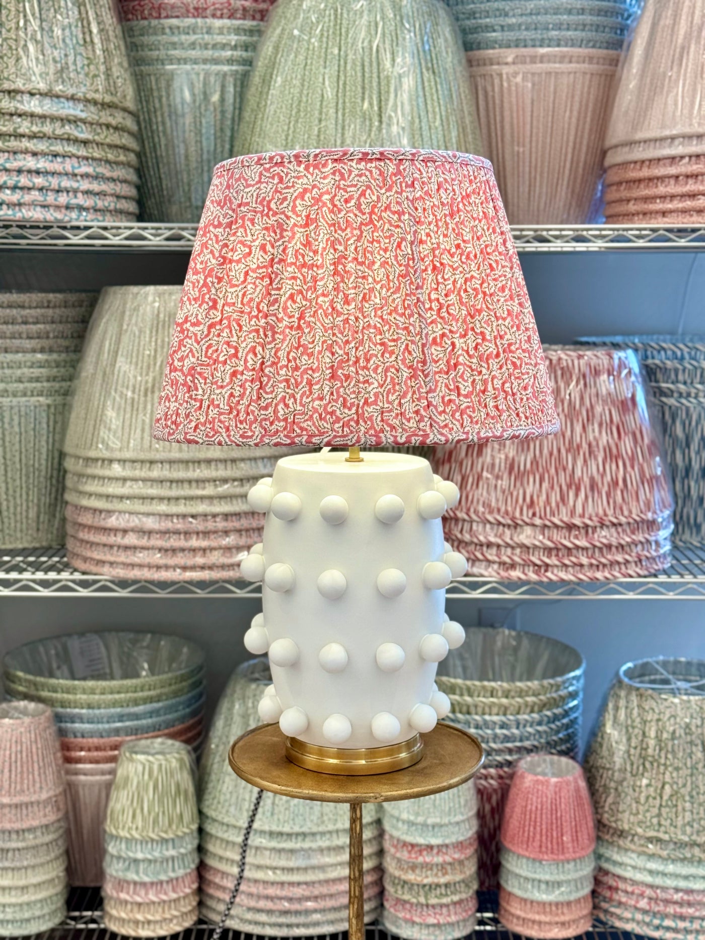 Linden Lamp with Ian Sanderson Lampshade