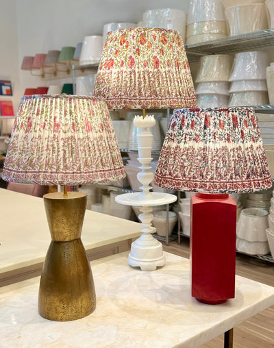 Ian Sanderson lampshades and Julian Chichester lamps