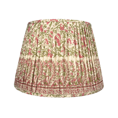 Ian Sanderson Thrift Pink Mallow Border Lampshade