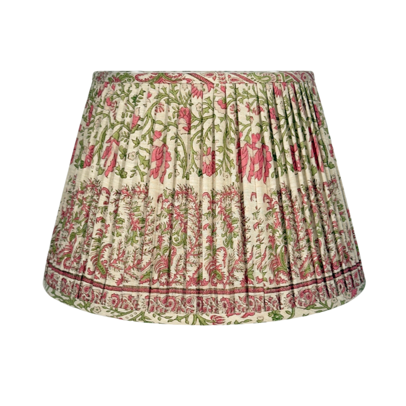 Ian Sanderson Thrift Pink Mallow Border Lampshade