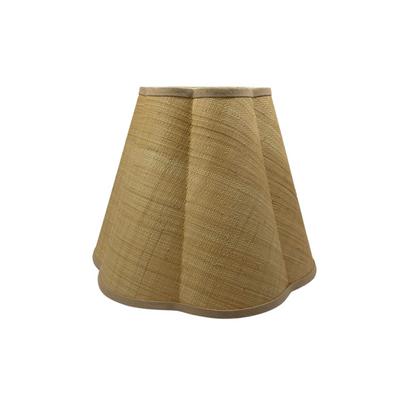 Out Scallop Raffia Hardback Lampshade