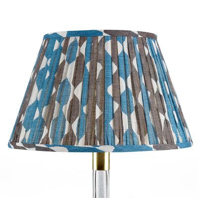 Fermoie Blue & Neutral Brown Whittle Lampshade