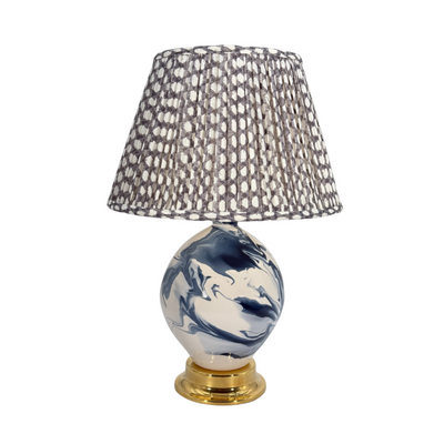 Paul Schneider Maypearl Lamp in Blue & White Geode