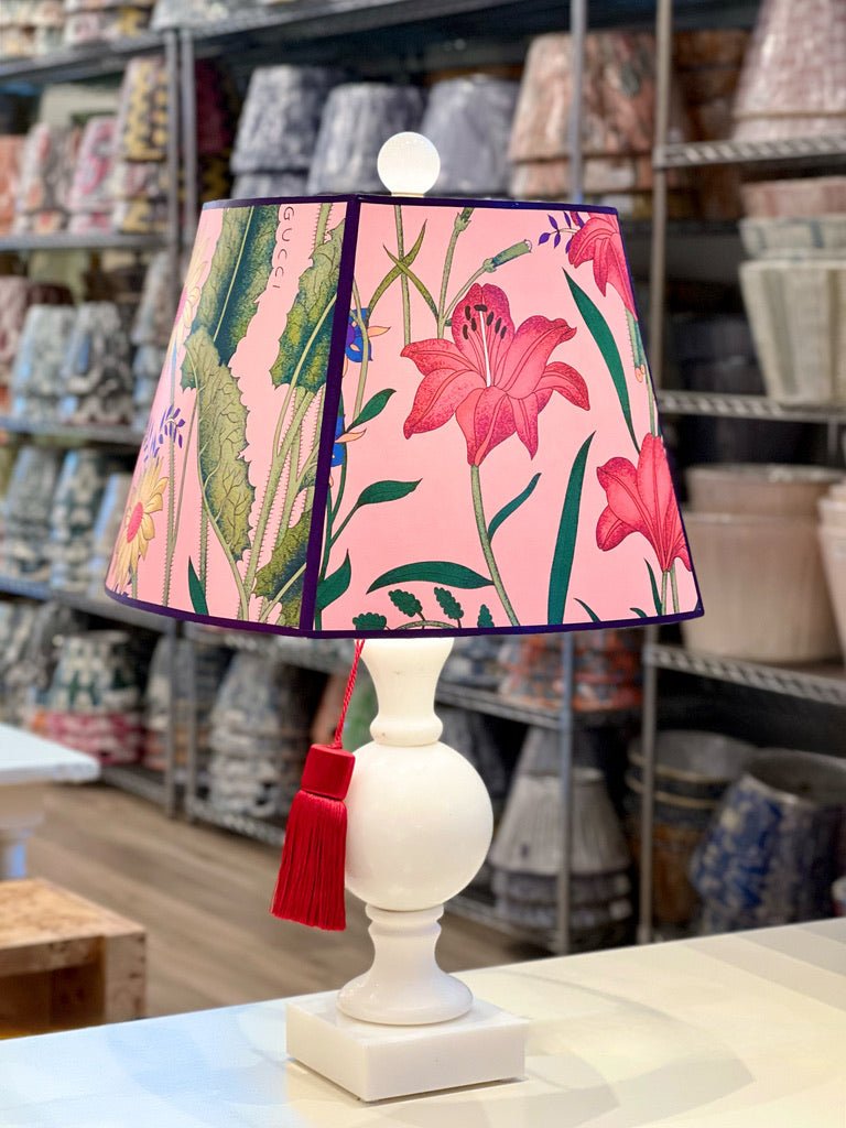 Pink floral gucci lampshade