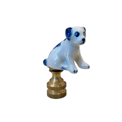 Puppy lamp finial