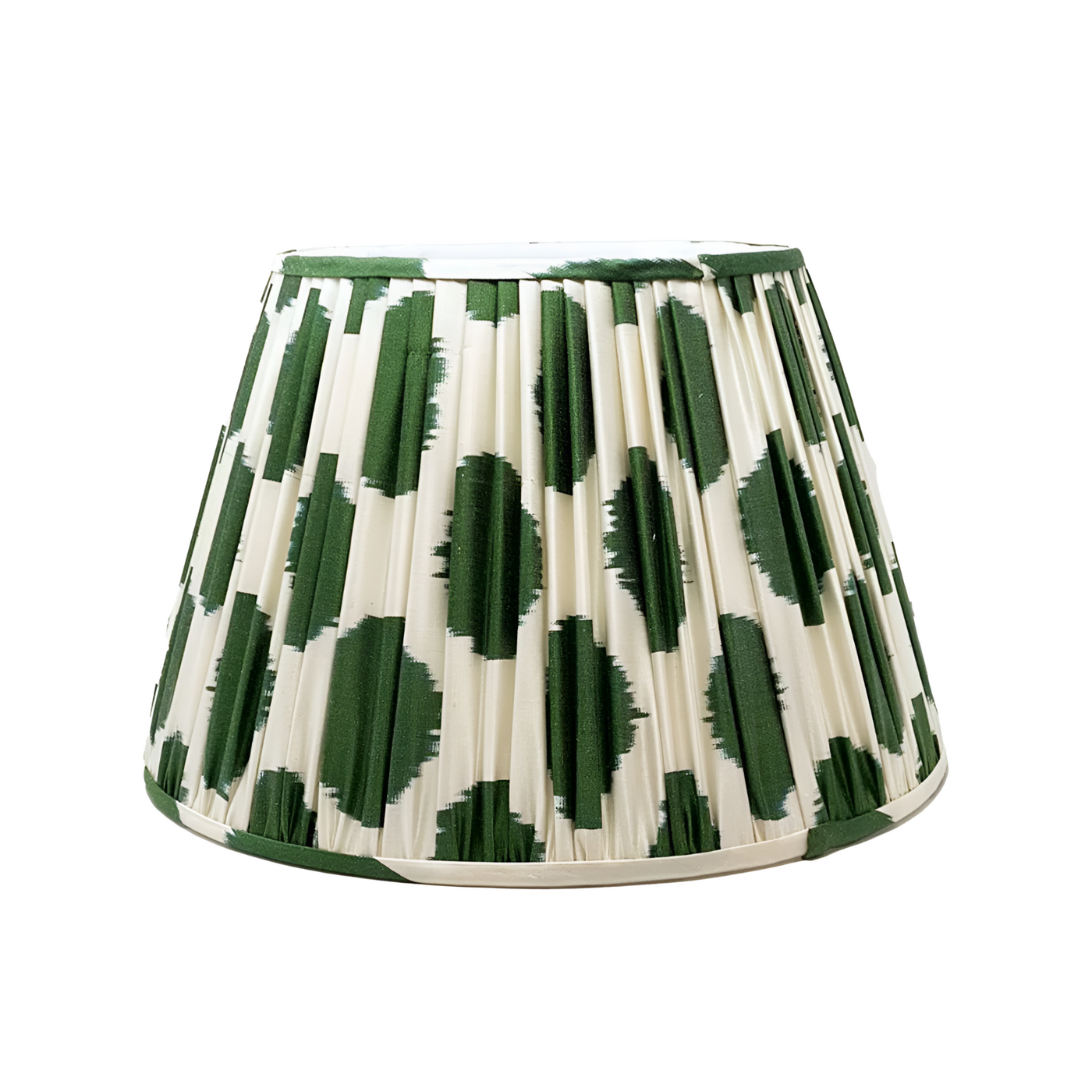 Simone Green & Ivory Ikat Lampshade