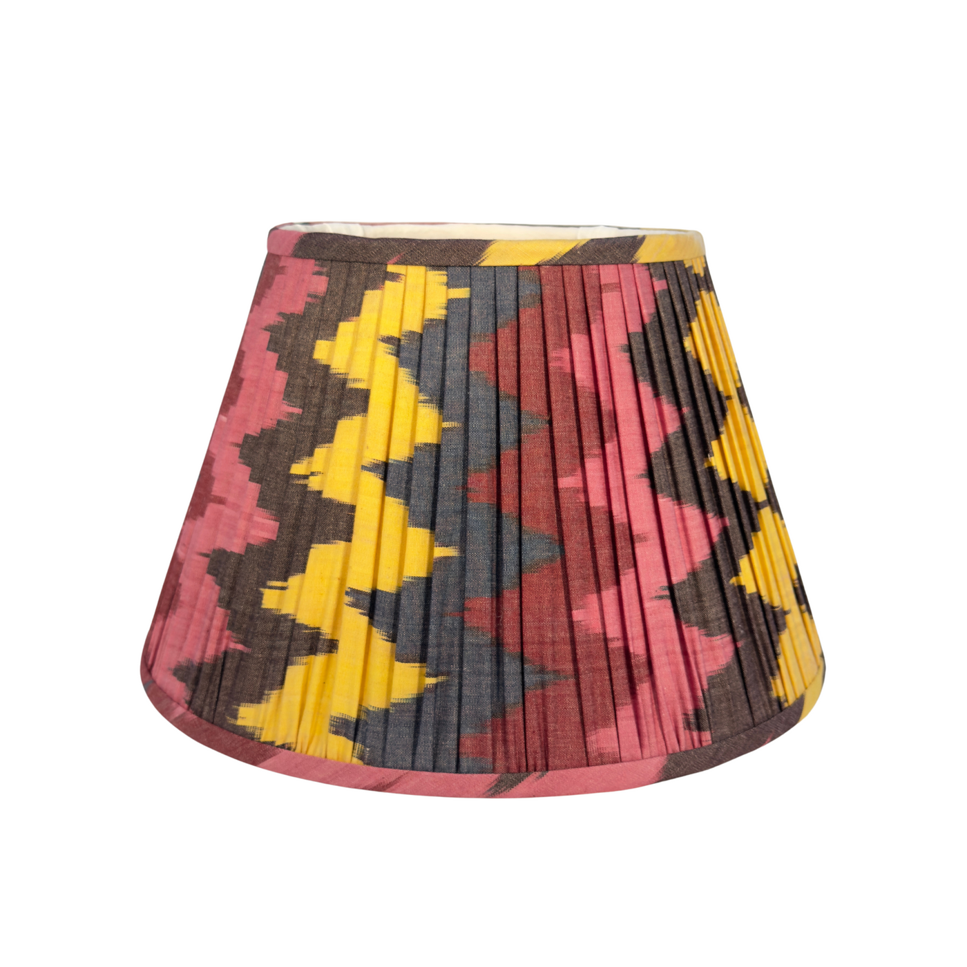 Stella Pink, Blue & Yellow Ikat Lampshade