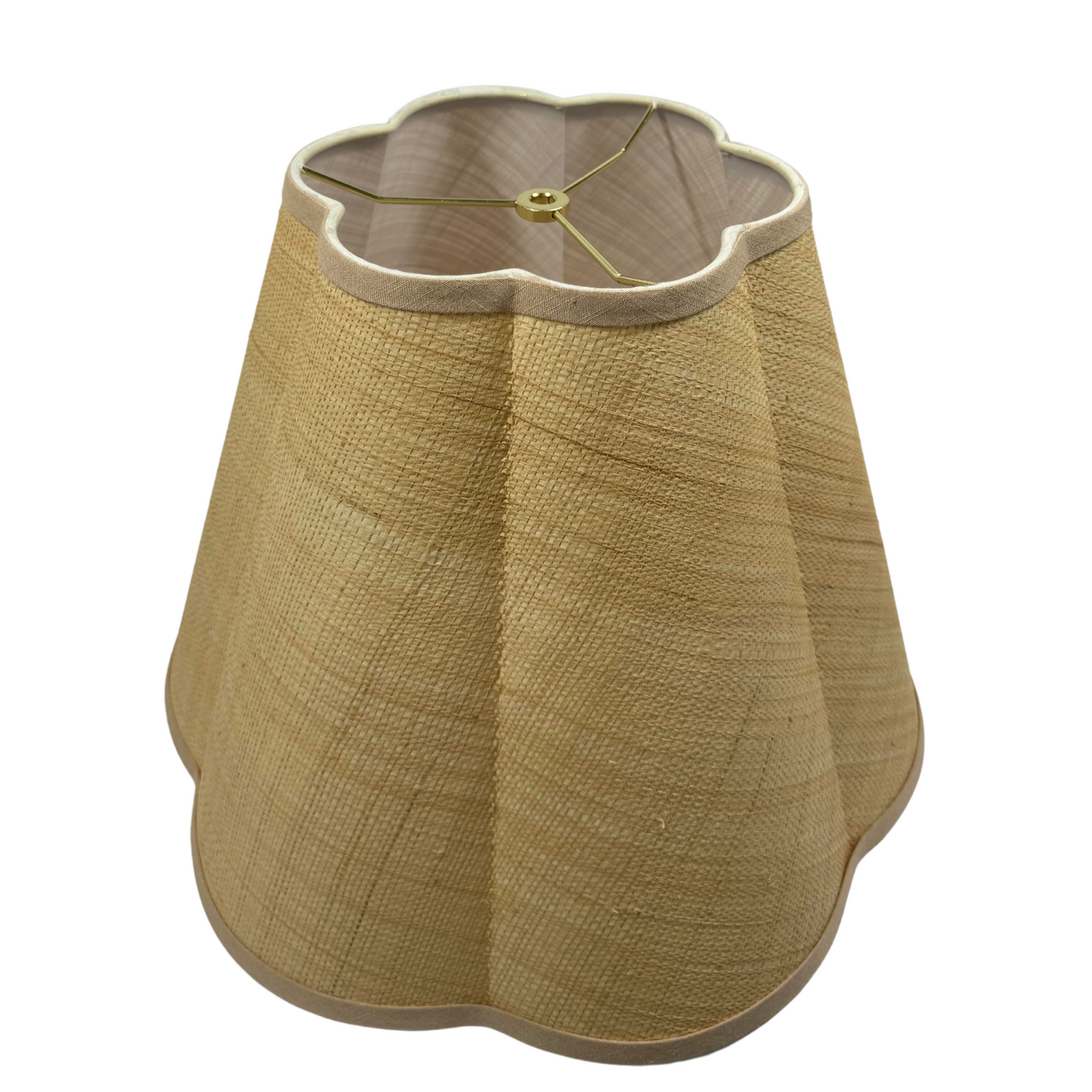 Out Scallop Raffia Hardback Lampshade