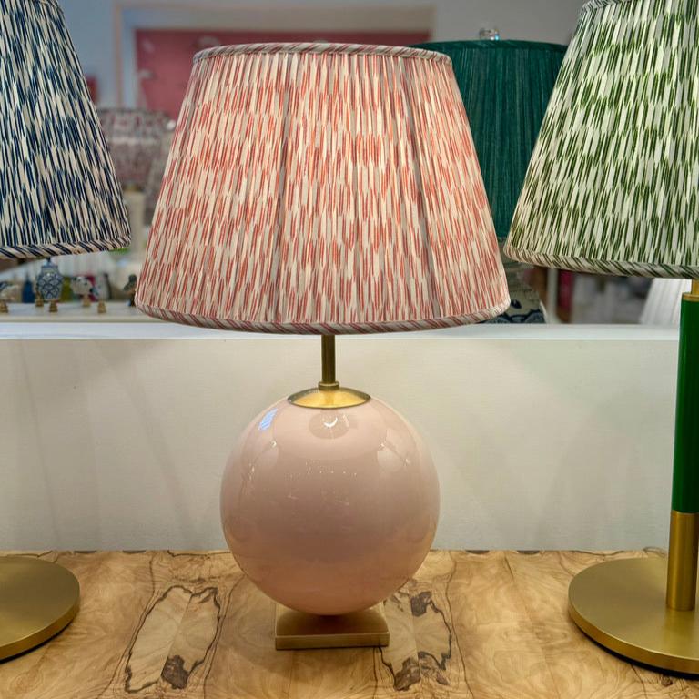 blush lamp and Ian Sanderson lampshade