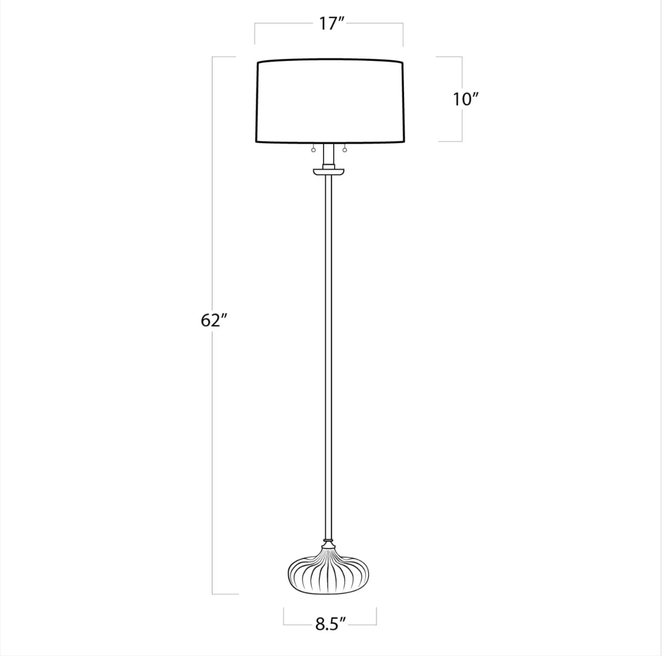 Clove Floor lamp dimensions