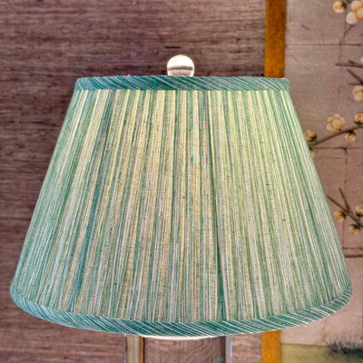 Fermoie green strie lampshade