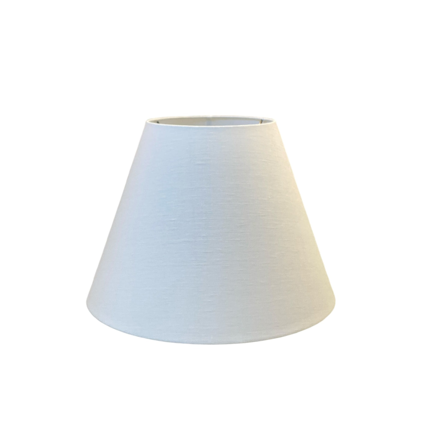 white hardback linen lampshade