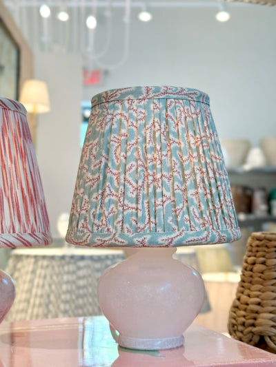 Ian Sanderson Lampshade on an alabaster lamp