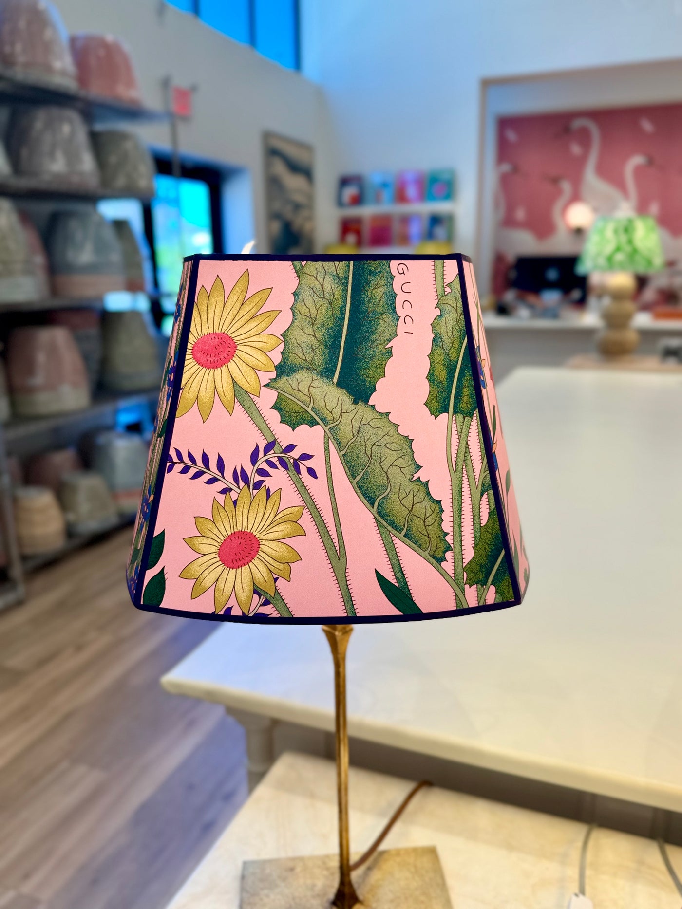 Pink Gucci Wallpaper Lampshade