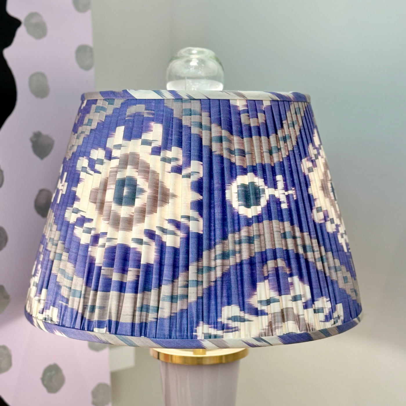 Purple Ikat Lampshade