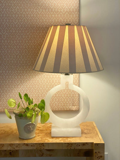 Ring Form Lamp with Paper Lampshade